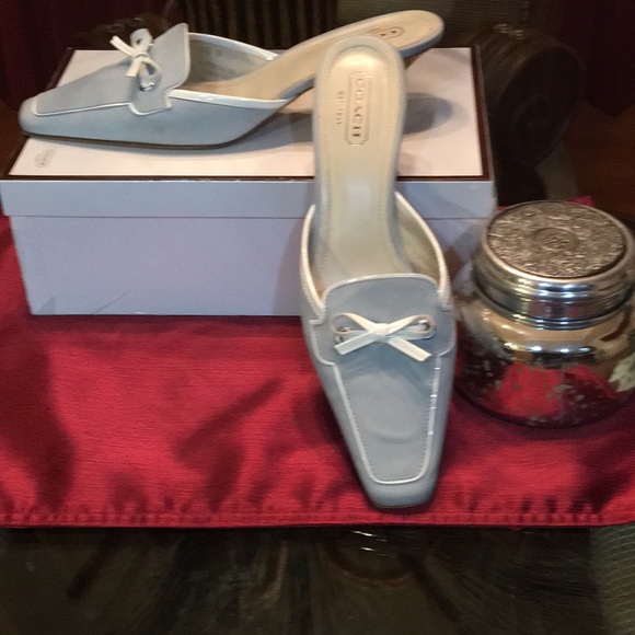 Coach Shoes - Coach Marielle Nubuck Leather Mules